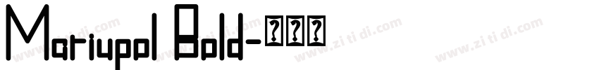 Mariupol Bold字体转换